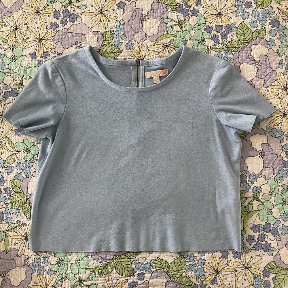 Light Blue Crop Top